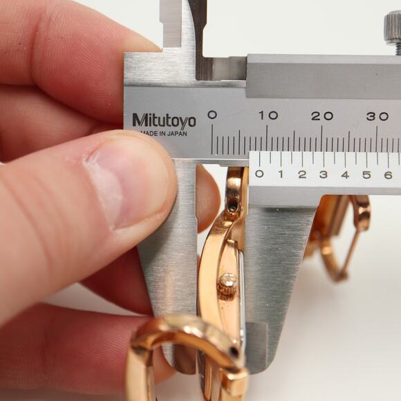 Michael Kors Rose Gold Tone 27mm Rectangle Dial Watch Chain Bracelet New Battery main image 8